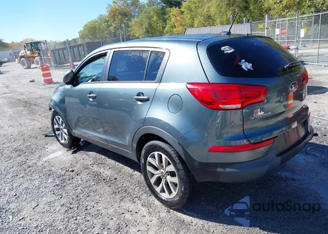 2015 Kia Sportage Lx z USA, uszkodzony, nr VIN KNDPBCAC3F7770065